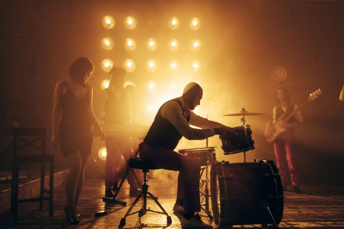 musicians on stage