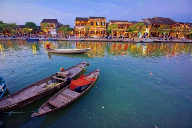 The Ancient city of Hoi An on the Thu Bon River