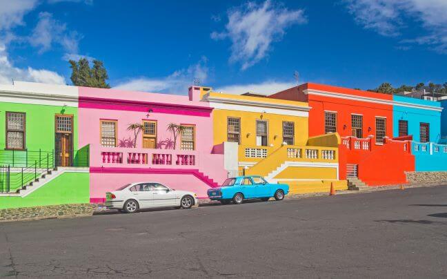 steep street in Bo Kaap borough