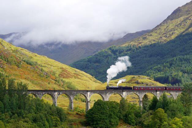 Four of the most beautiful train routes in the UK 1 The Glenfinnan Viaduct