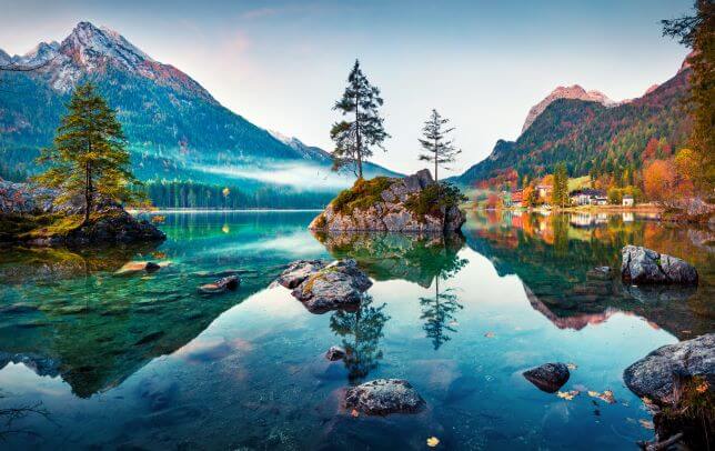 Hintersee lake in Bavaria