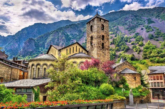 Sant Esteve church in Andorra la Vella Andorra