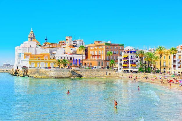 Best day trips from Barcelona 6 small resort town Sitge