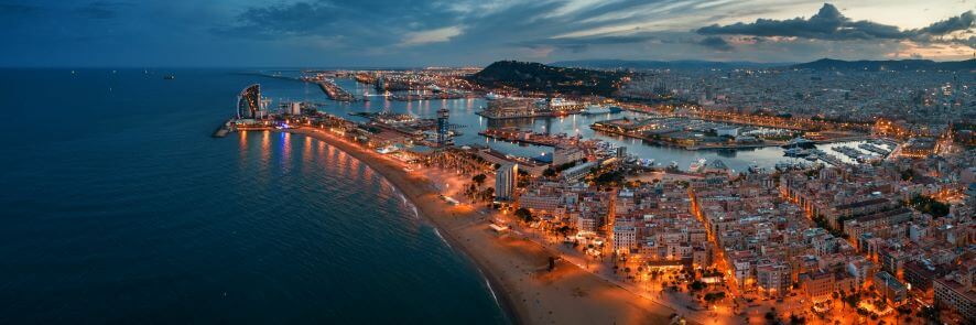 Barcelona at night