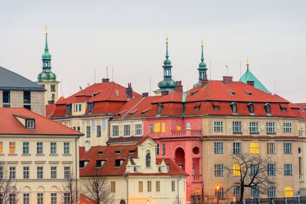 klementinum area of Prague historical center