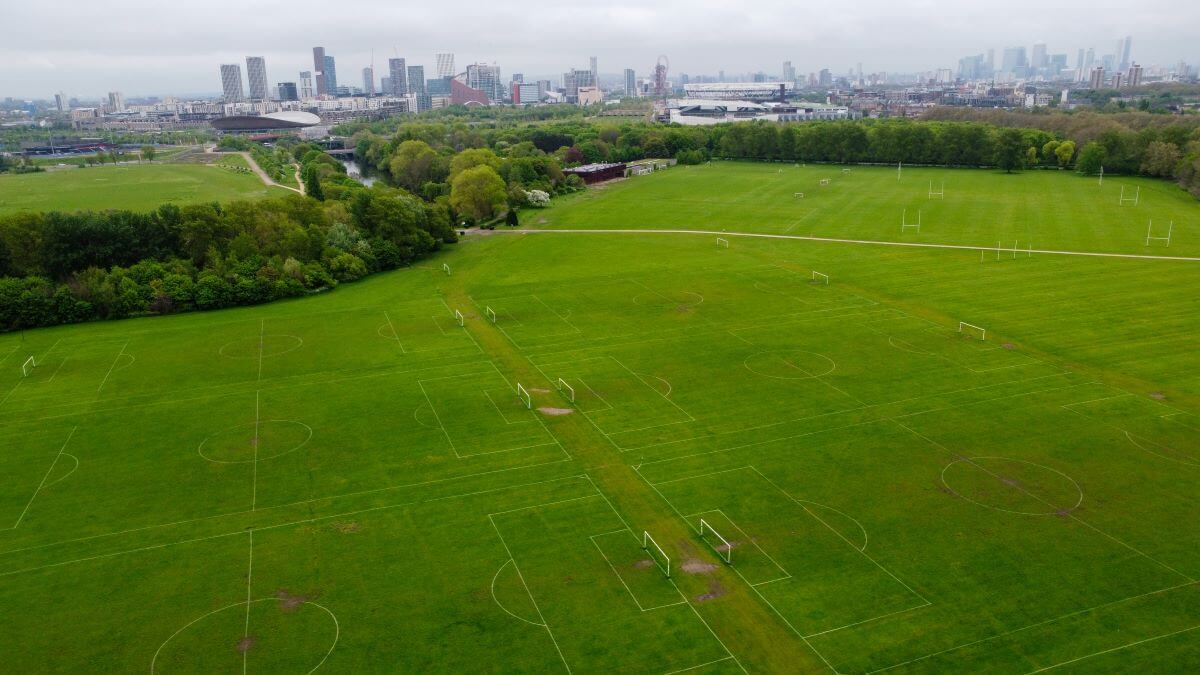 Hackney Marshes and London Stadium