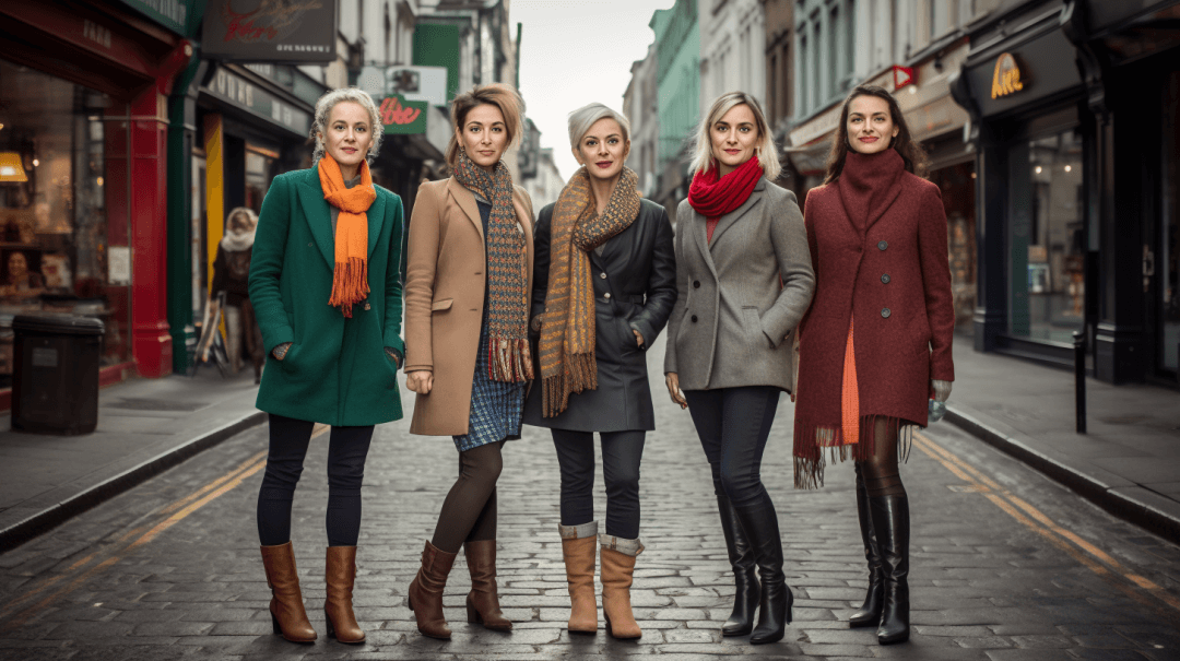 irish women on streets of dublin