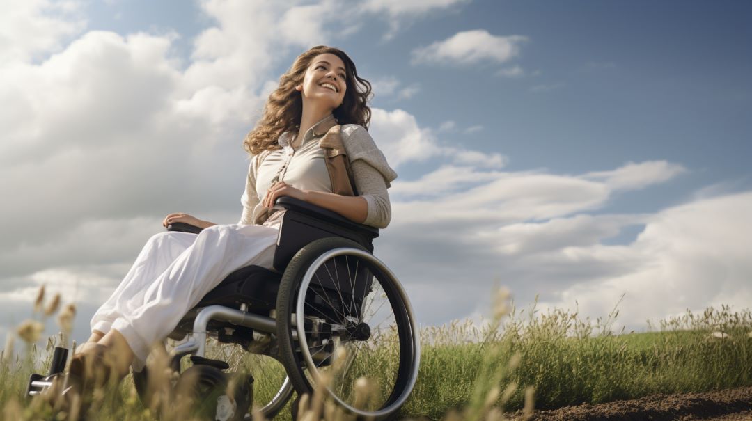 woman in wheelchair