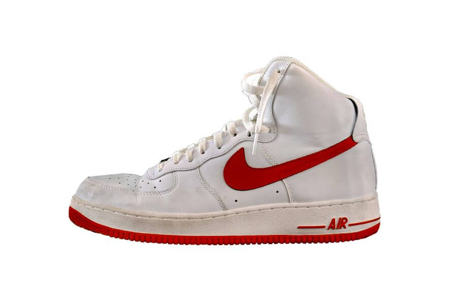 High top classic Nike AF 1 basketball shoe sneaker