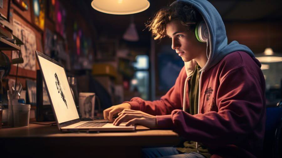 teenager studies online
