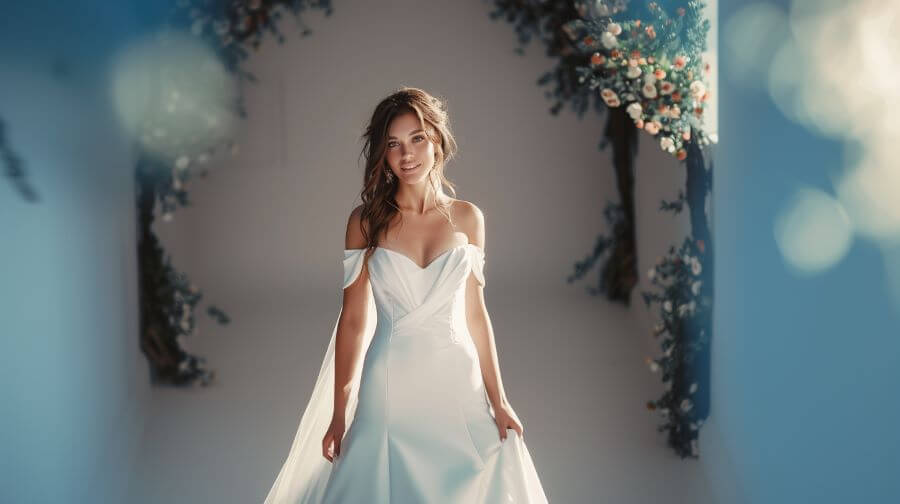 bride in wedding dress