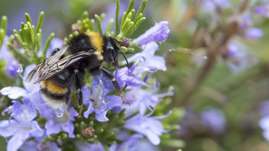 bee on lavender