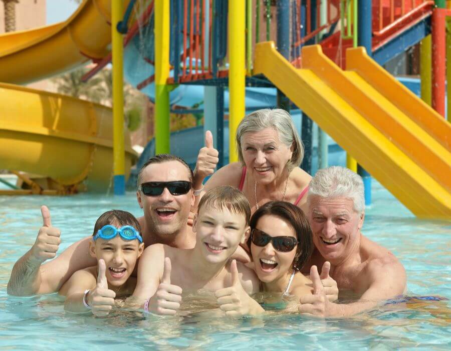 Why all-inclusive holidays are perfect for multi-generational trips 1 multigenerational family in swimpark