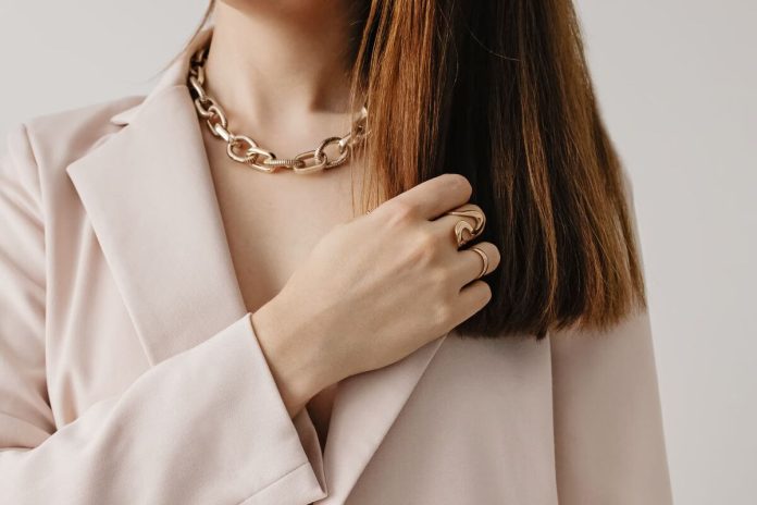 woman wearing jewellery