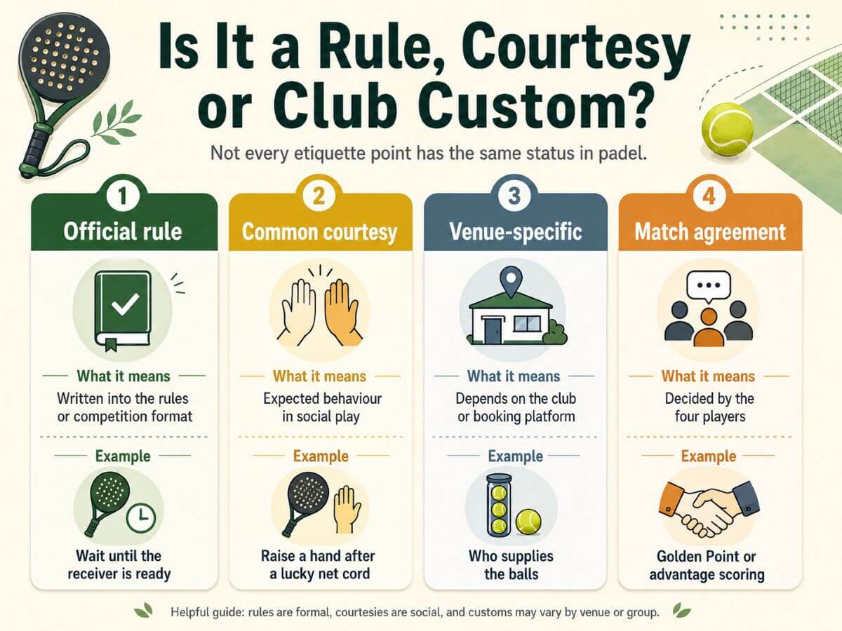 Is It a Rule Courtesy or Club Custom