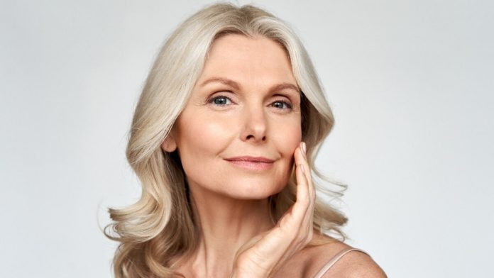 older lady with natural beauty